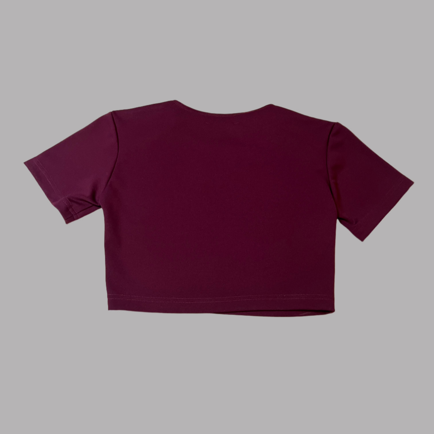Resilience Handmade Crop Tee Crimson