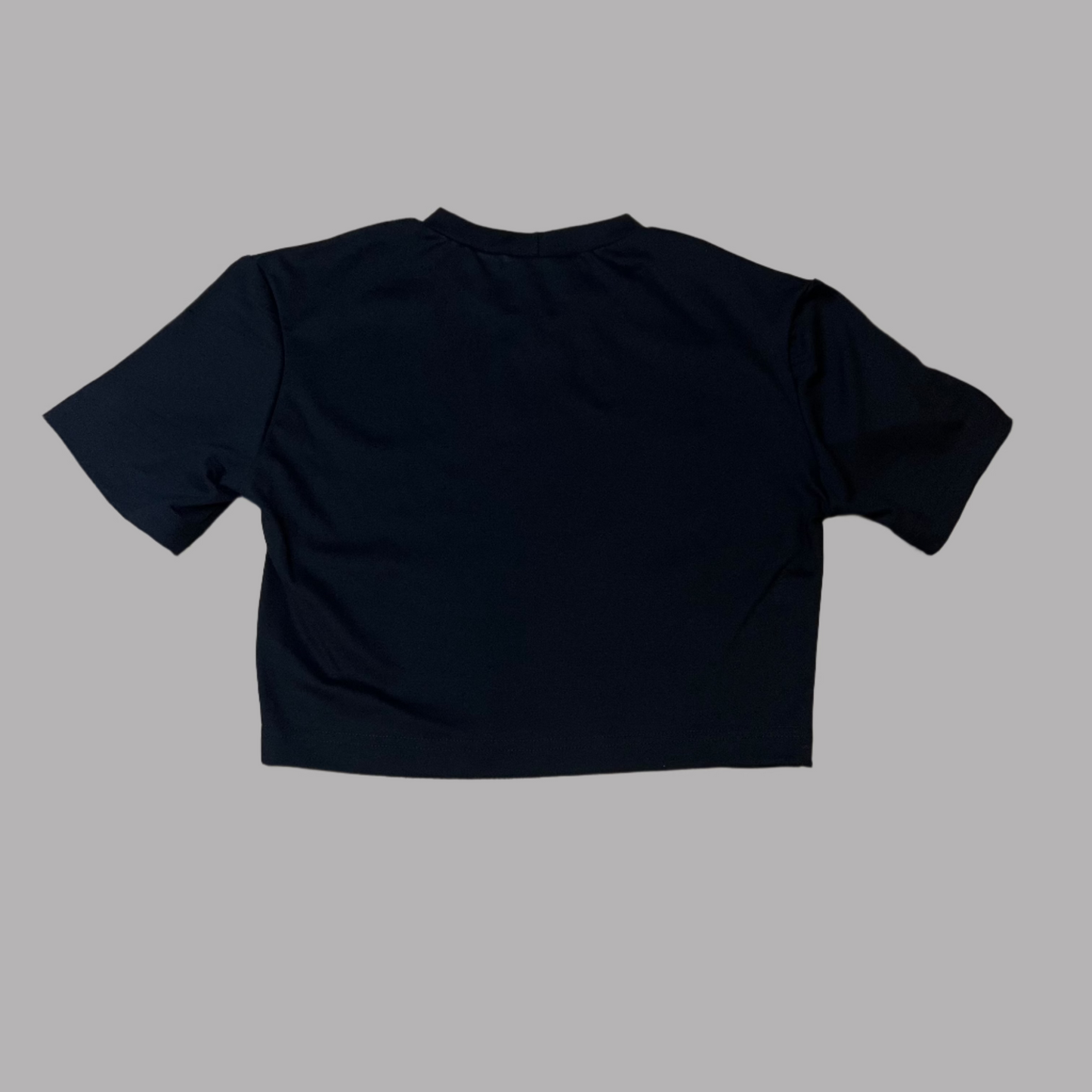 Resilience Handmade Lady of Chance Crop Tee Black