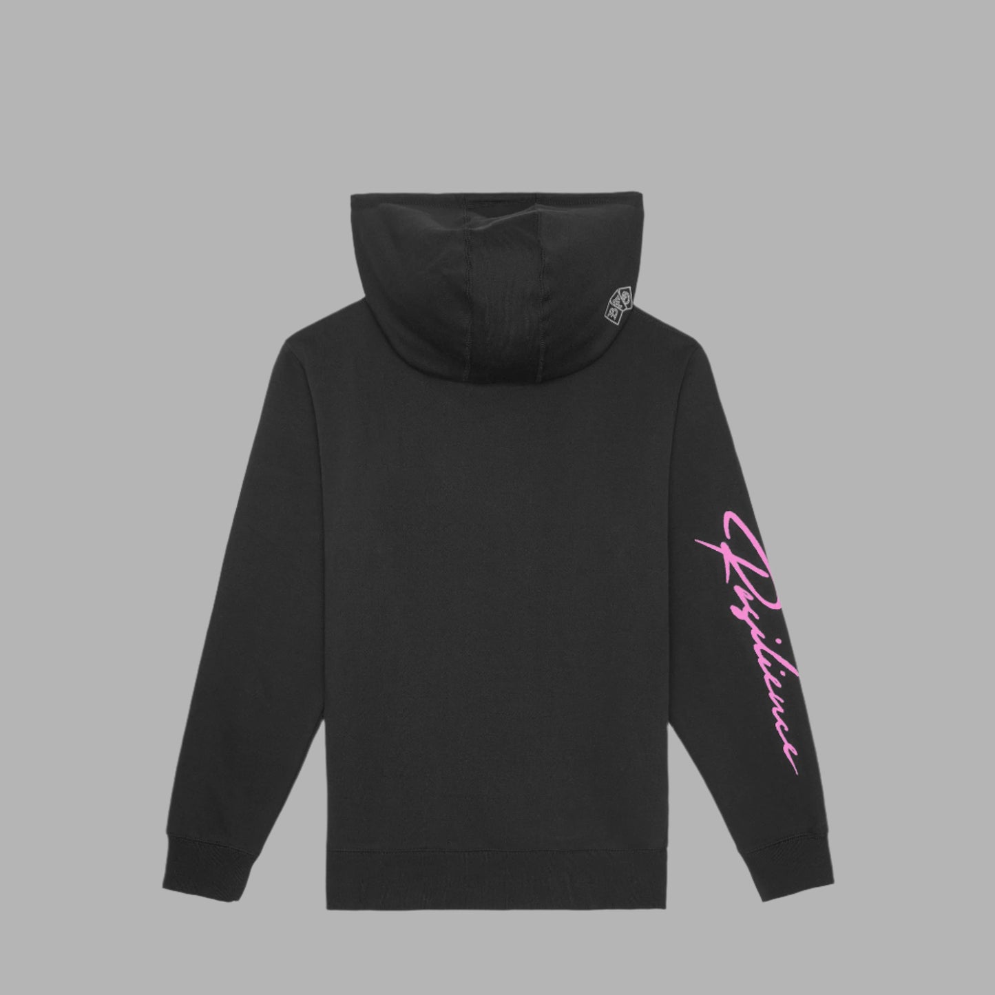 Resilience Handmade Black/Pink Hoodie