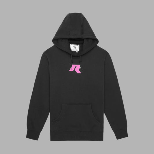 Resilience Handmade Black/Pink Hoodie