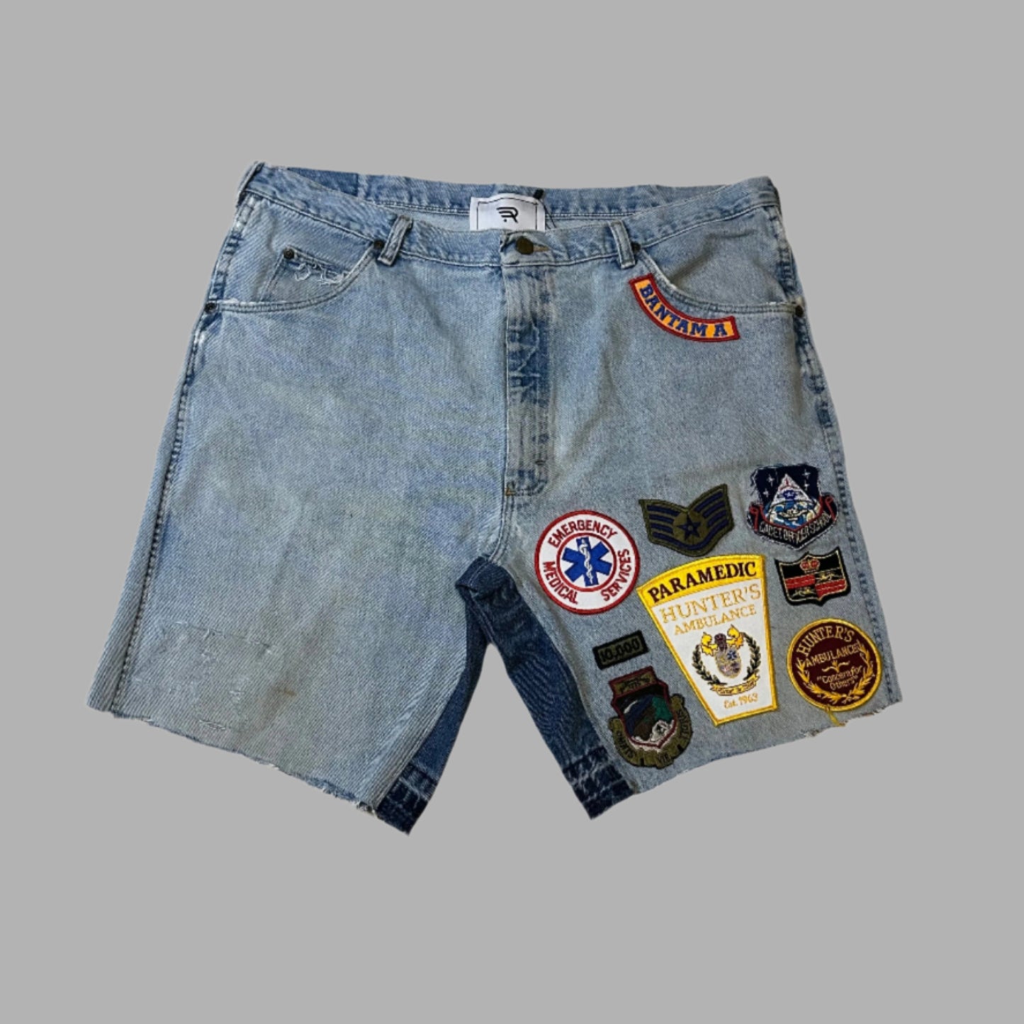 Resilience Patchwork Jorts Code Blue