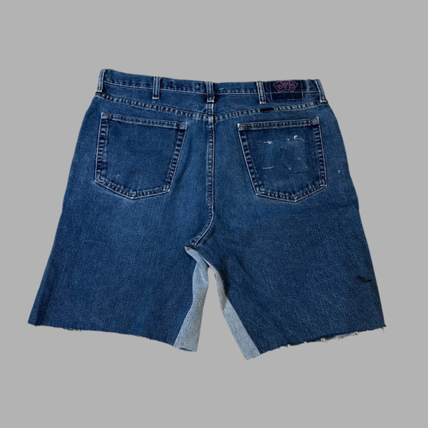 Resilience Patchwork Jorts Blue Tactic