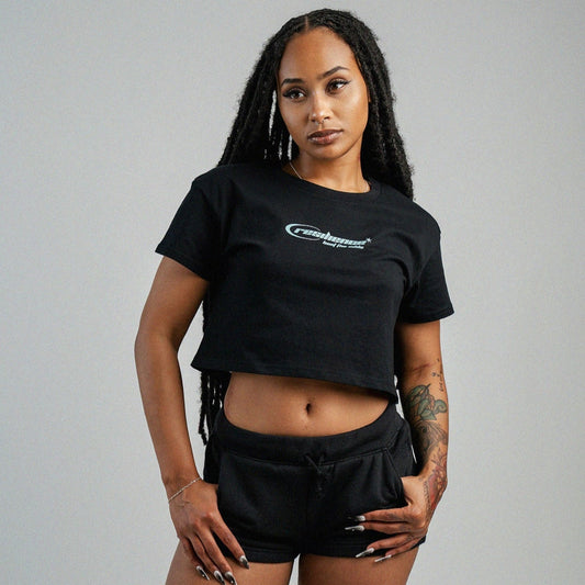 Resilience Cloudstate Crop Tee Onyx