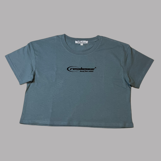 Resilience Cloudstate Crop Tee Sky